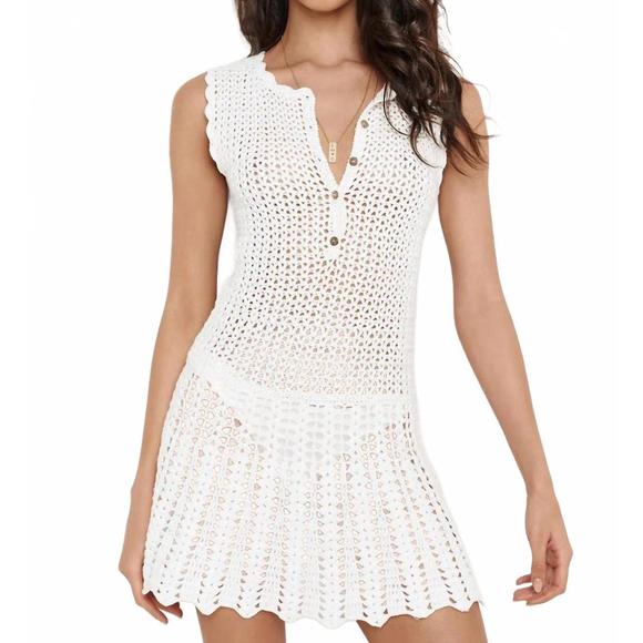 NEW MELISSA ODABASH rosie dress in white - Picture 1 of 5